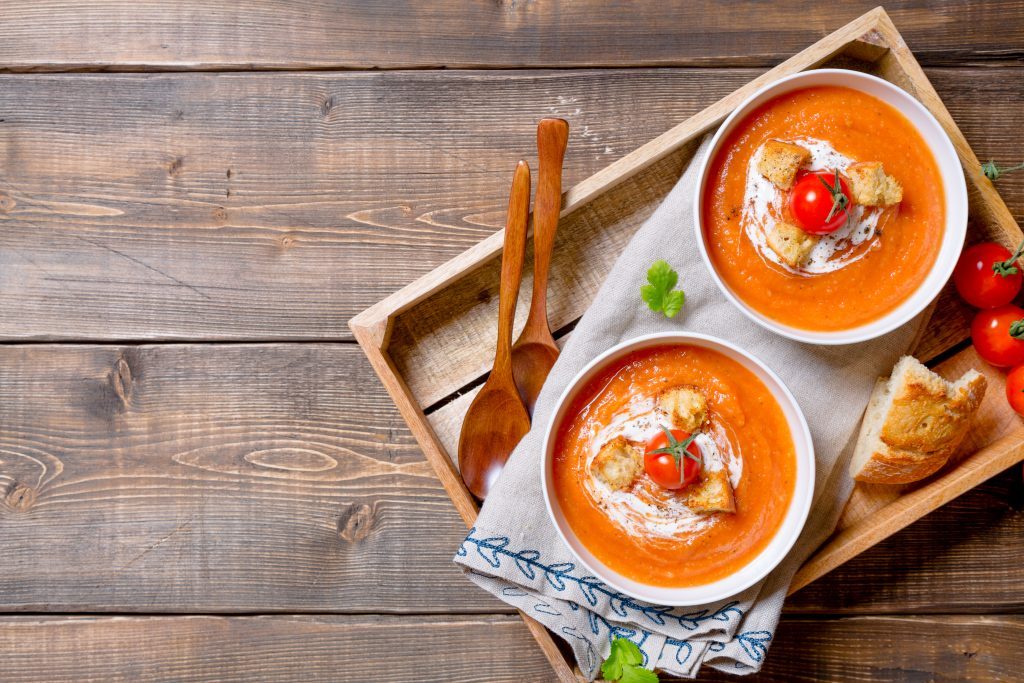 paradajková rajčinová polievka recept